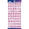 Sticko Alphabet Stickers - Carnival Small, Hot Pink Glitter, 83pcs